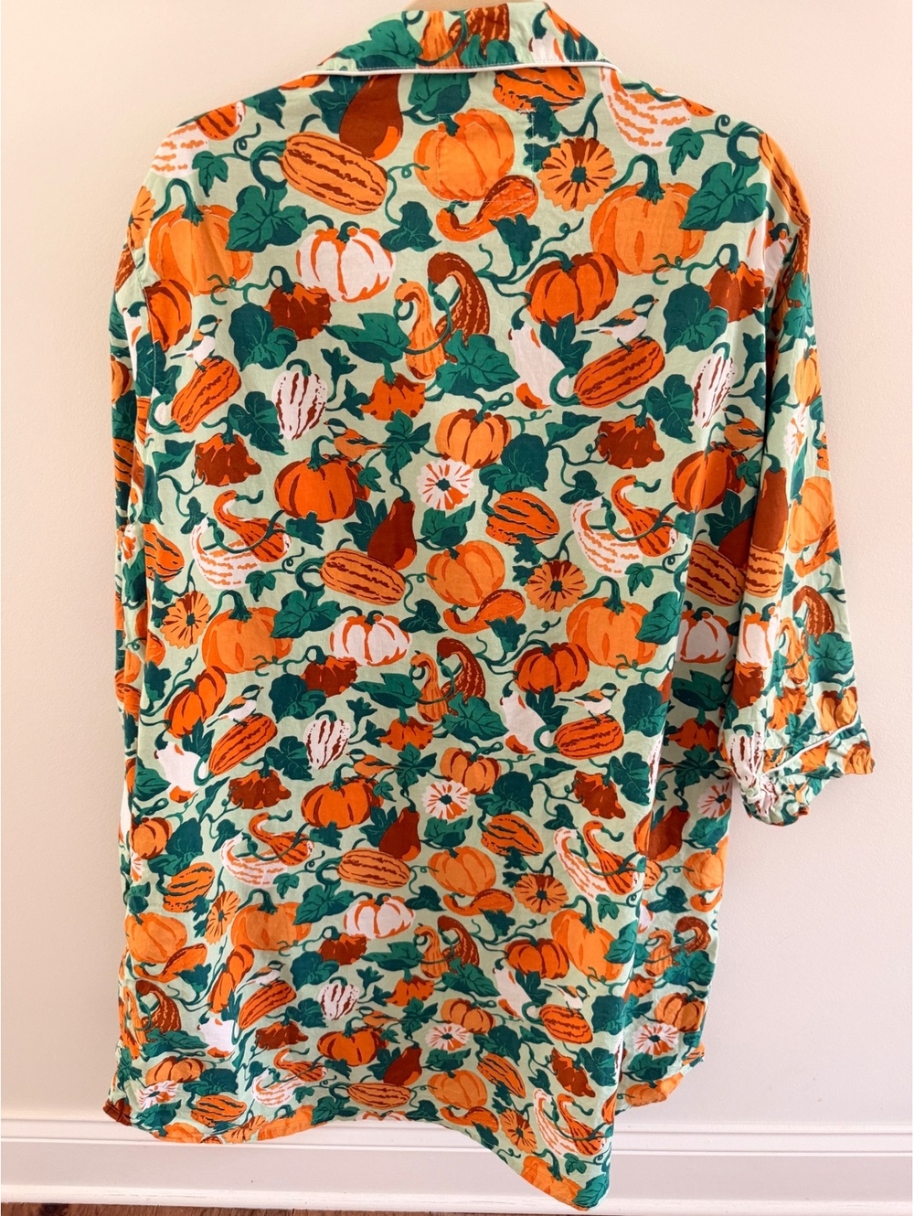 Printfresh Women's 2X Pumpkin Print Nightgown - Picture 5 of 5